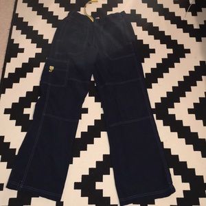 Wonderwink navy cargo scrub pant Sz s women’s